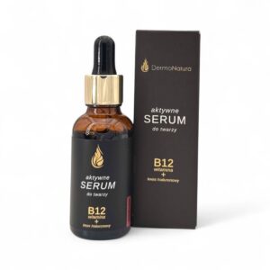 Aktywne SERUM do twarzy- Witamina B12 i Kwas hialuronowy- 30 ml